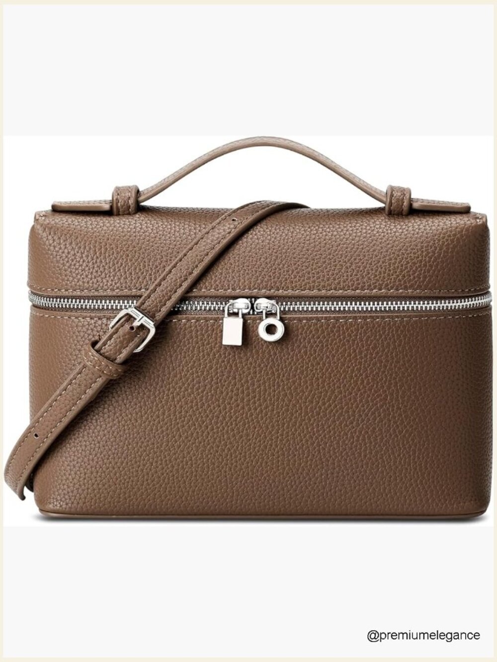 Clear Crossbody Bag Stadium Approved Vegan Leather Purse